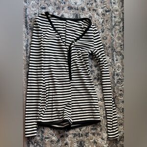 Black and White Striped Dress